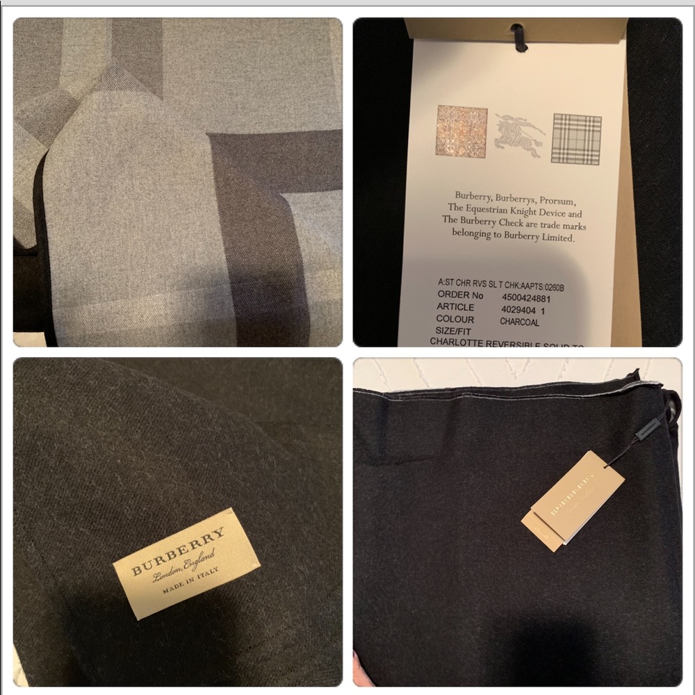 New💕Burberry merino check cape - Picture 8 of 8